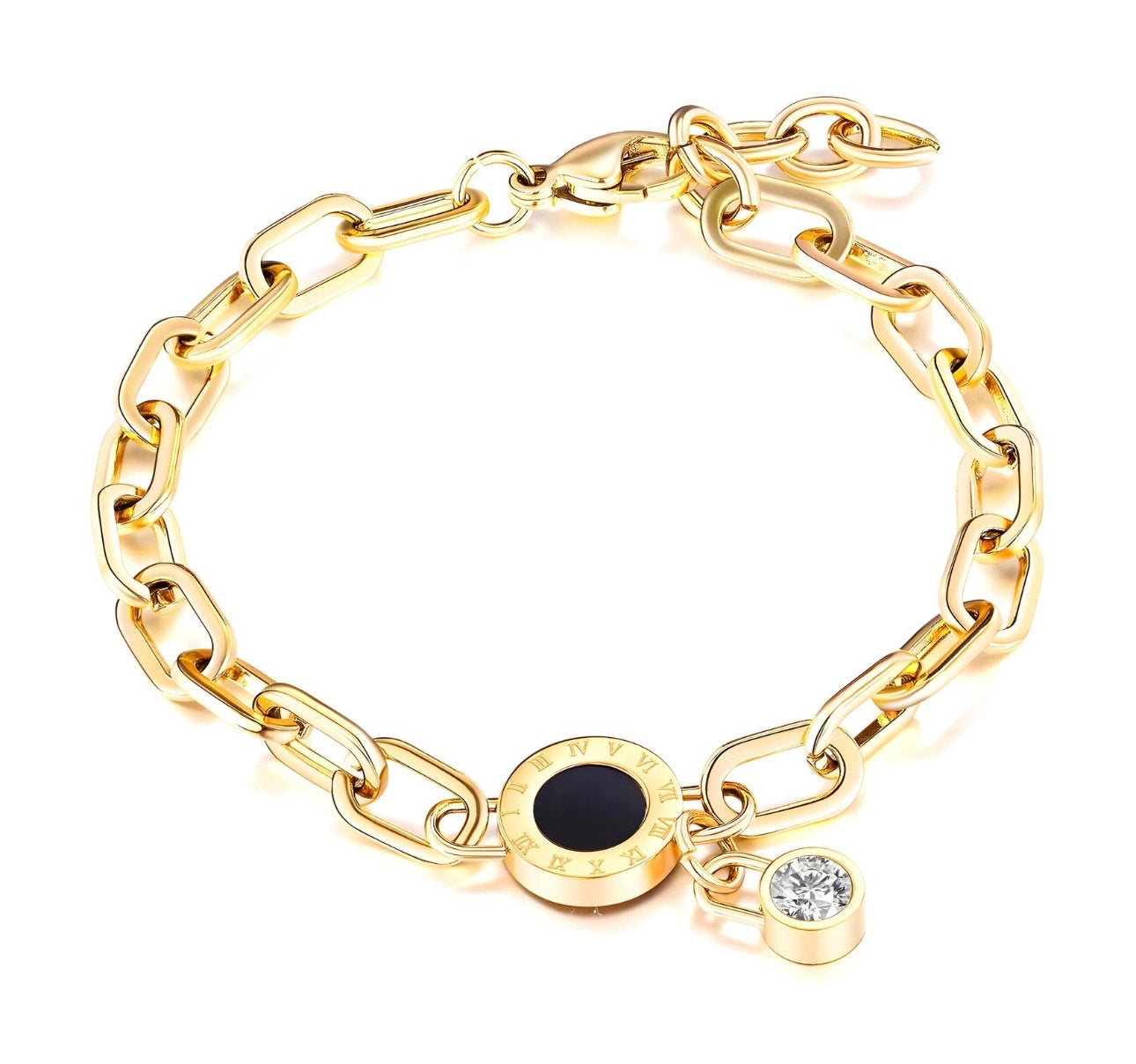 Timeless Elegance CZ Charm Bracelet