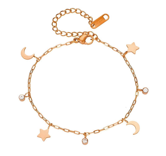 Starry Nights CZ Charm Bracelet