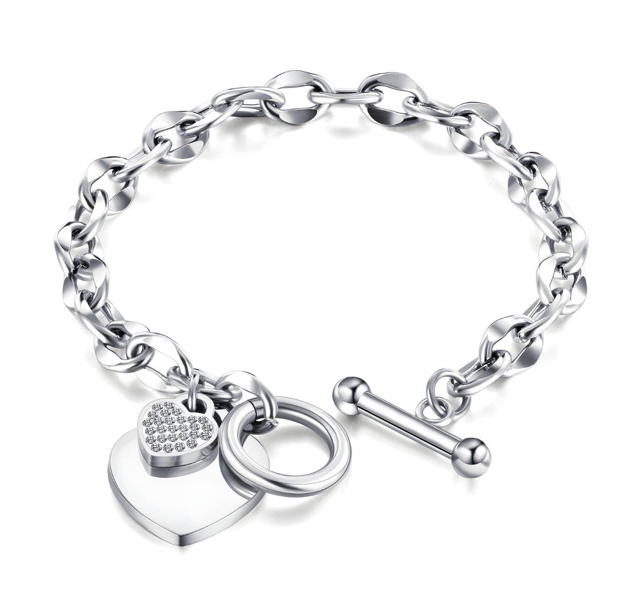 Unbreakable Love CZ Charm Bracelet