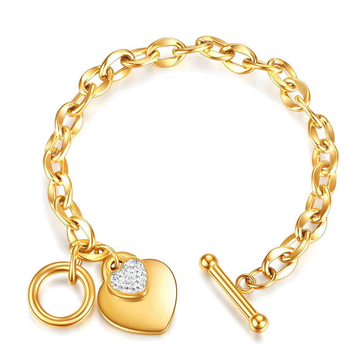 Unbreakable Love CZ Charm Bracelet